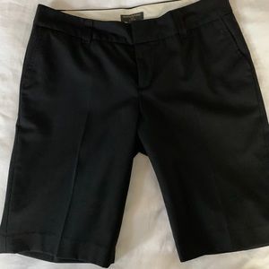 Black suit style shorts
